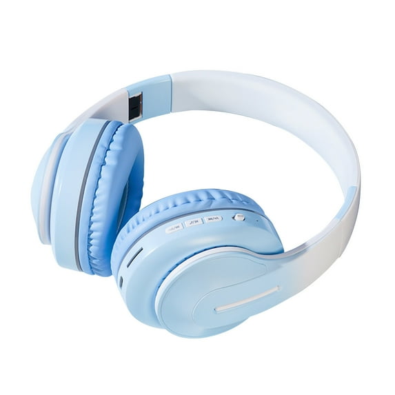 Tarmeek Bluetooth Headphones Over-Ear,Foldable Wireless And Wired Stereo Headset Micro TF,FM For Cell Phone,PC,Soft Earmuffs & Light Weight For Prolonged Wearing