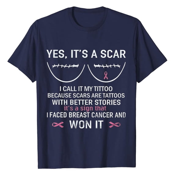 Tarmeek Breast Cancer Shirts Tops for Women/Short Sleeve Shirts/Crewneck Shirt/Tee Shirts with Blessed Breast Cancer Pink Ribbon/Breast Cancer Awareness Breast Cancer Survivor Gifts for Women