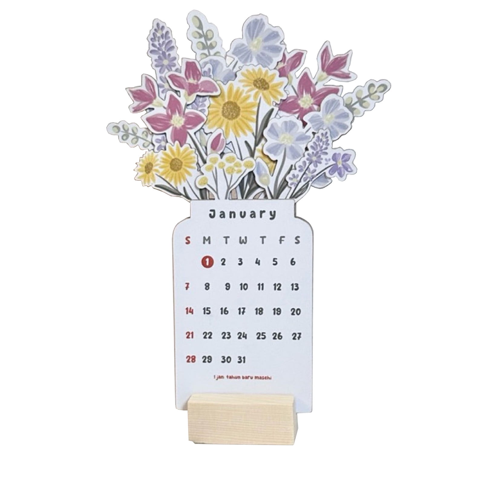 Tarmeek Calendar 20242025 2025 Bloomy Flowers Desk Calendar,home