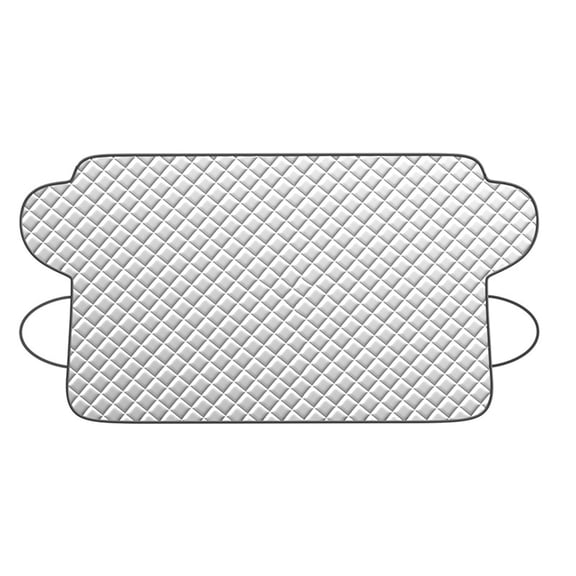 Tarmeek Car Snow Cover Windshield Cover Winter Frost Ice Guard, Thickened Universal Fit for Most Cars SUVs, Waterproof Windproof Easy Install with Reflective Strips, Black Non-Woven Bag