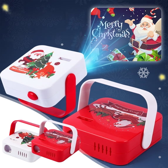 Tarmeek Christmas Atmosphere Effect Projector, Portable Mini Pattern Projector with 180° Rotatable Design, Auto Keystone, 1080P Full HD Support, Ideal for Indoor Festive Ambiance