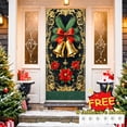 thumbnail image 1 of Tarmeek Christmas Door Cover Decorations, Backdrop Front Door Cover Xmas Decor Hanging Banner, Photography Background for Home Holiday Christmas Decorations, 1 of 7