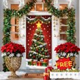 thumbnail image 1 of Tarmeek Christmas Door Cover Decorations, Christmas Tree Backdrop Front Door Cover Xmas Decor Hanging Banner, Photography Background for Home Holiday Christmas Decorations, 1 of 6