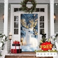 thumbnail image 1 of Tarmeek Christmas Door Cover Decorations, Cute Backdrop Front Door Cover Xmas Decor Hanging Banner, Photography Background for Home Holiday Christmas Decorations, 1 of 6