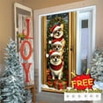 thumbnail image 1 of Tarmeek Christmas Door Cover Decorations, Cute Dogs Backdrop Front Door Cover Xmas Decor Hanging Banner, Photography Background for Home Holiday Christmas Decorations, 1 of 6