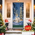 thumbnail image 1 of Tarmeek Christmas Door Cover Decorations, Reindeer Backdrop Front Door Cover Xmas Decor Hanging Banner, Photography Background for Home Holiday Christmas Decorations, 1 of 7