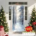 thumbnail image 1 of Tarmeek Christmas Door Cover Decorations, Snow Scene Backdrop Front Door Cover Xmas Decor Hanging Banner, Photography Background for Home Holiday Christmas Decorations, 1 of 6