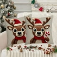 thumbnail image 1 of Tarmeek Christmas Pillow Covers 18x18 Inch Christmas Decorations, Seasonal Winter Xmas Holiday Decor Reindeer Throw Pillow Covers for Home Decor Christmas Decorations Indoor, 1 of 6