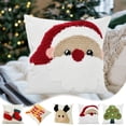 thumbnail image 1 of Tarmeek Christmas Pillow Covers 18x18 Set of 4,Throw Pillow Case Linen Cushion Covers Christmas Ornaments for Outdoor Christmas Decorations Indoor for Home Sofa Bed Chair Car, 1 of 8