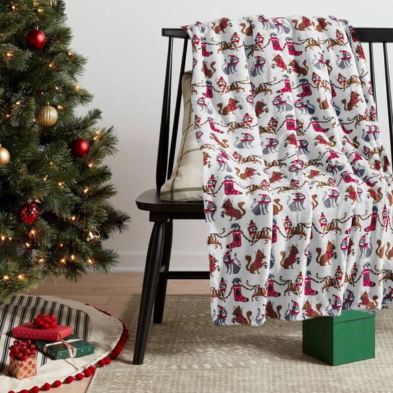 Tarmeek Christmas Throw Blanket, Flannel 27.5x39.3 Inch Cute Blanket, Ultra-Soft Cozy Winter Xmas Decor, Christmas Blanket for Couch Bed Living Room, Christmas Decorations Indoor