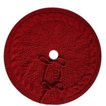 Tarmeek Christmas Tree Skirt, 18in Christmas Decorations Seasonal Winter Xmas Holiday Tree Mat for Xmas Tree Home Decor Christmas Decorations Indoor