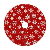Tarmeek Christmas Tree Skirt, 20in Snowflakes Christmas Decorations Seasonal Winter Xmas Holiday Tree Mat for Xmas Tree Home Decor Christmas Decorations Indoor