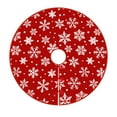 thumbnail image 1 of Tarmeek Christmas Tree Skirt, 36in Snowflakes Christmas Decorations Seasonal Winter Xmas Holiday Tree Mat for Xmas Tree Home Decor Christmas Decorations Indoor, 1 of 8