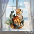 thumbnail image 1 of Tarmeek Cute Cat Suncatcher with Butterflies, 2D Stained Acrylic Style Window Hanging, Farm Animal Sun Catcher Panel Ornament for Farmhouse, Garden, Home Decor, Cute Cat Gifts for Cow Lovers, 1 of 3