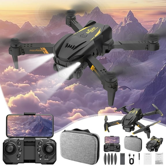 Tarmeek Drone with Camera, Brushless Motor Drone, 1080P Camera & Obstacle Avoidance Optical Flow for Stable Hover 12 Min Flight, Portable FPV Drones with Camera for Adults Beginners