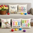 thumbnail image 1 of Tarmeek Easter Pillow Covers 18x18, Pillow Covers Easter Decor Cushion Case, Removable Protector for Sofa Couch Bed, Throw Pillow Covers Home Easter Decorations, 1 of 7