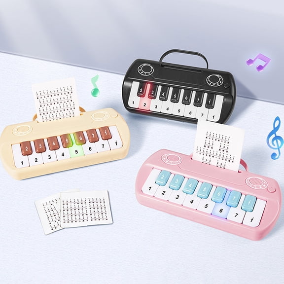 Tarmeek Educational Musical Toy for Kids, Electronic Pocket Piano Toys for 1-3 Year Old Boys Girls, Finger Strength Color Matching, Portable Electronic Keyboard Learning Toys for 4 5 6 Year Old Kids