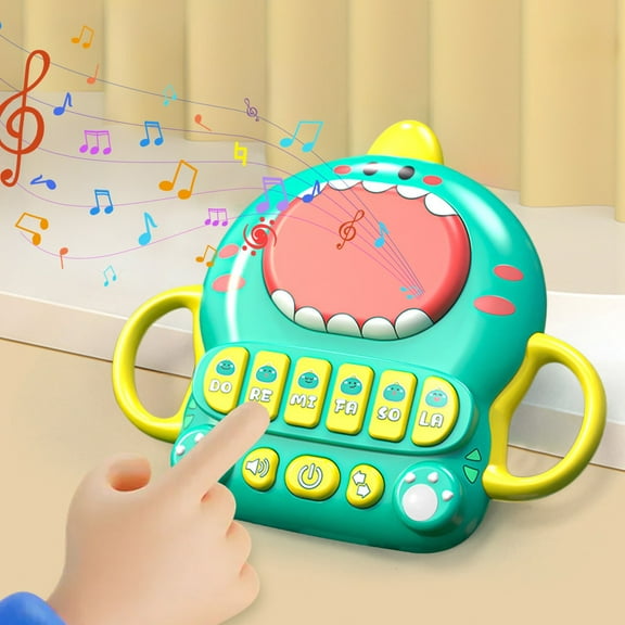 Tarmeek Educational Toy,Musical Toys for Toddlers,Dinosaur Music Drum Baby Hand Beating Drum Beating Drum Early Education Puzzle Children's Toy Gift,Birthday Christmas Gift Idea for 1 Years Olds Kids