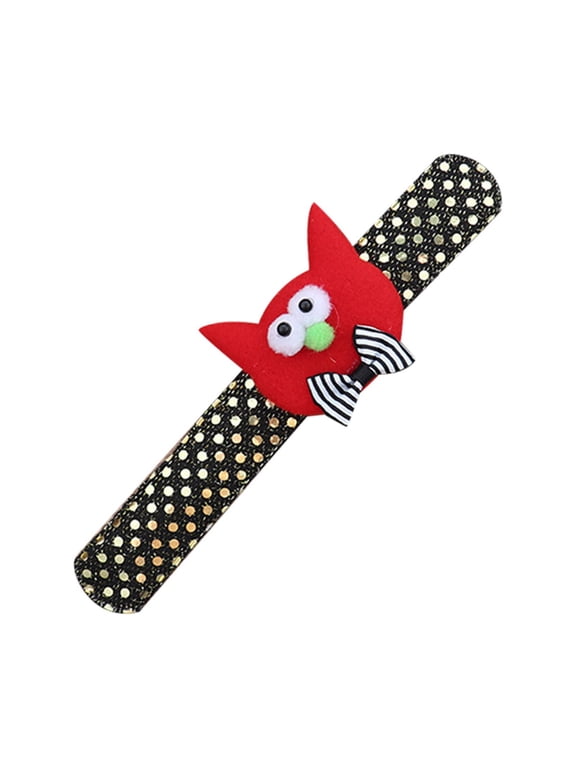 Fall Decor Halloween Children's Bracelet With Lights Pumpkin Bat Ghost Pat Circle Gifts Party Gifts Maple Pumpkin Halloween Autumn Deocrations for Garden