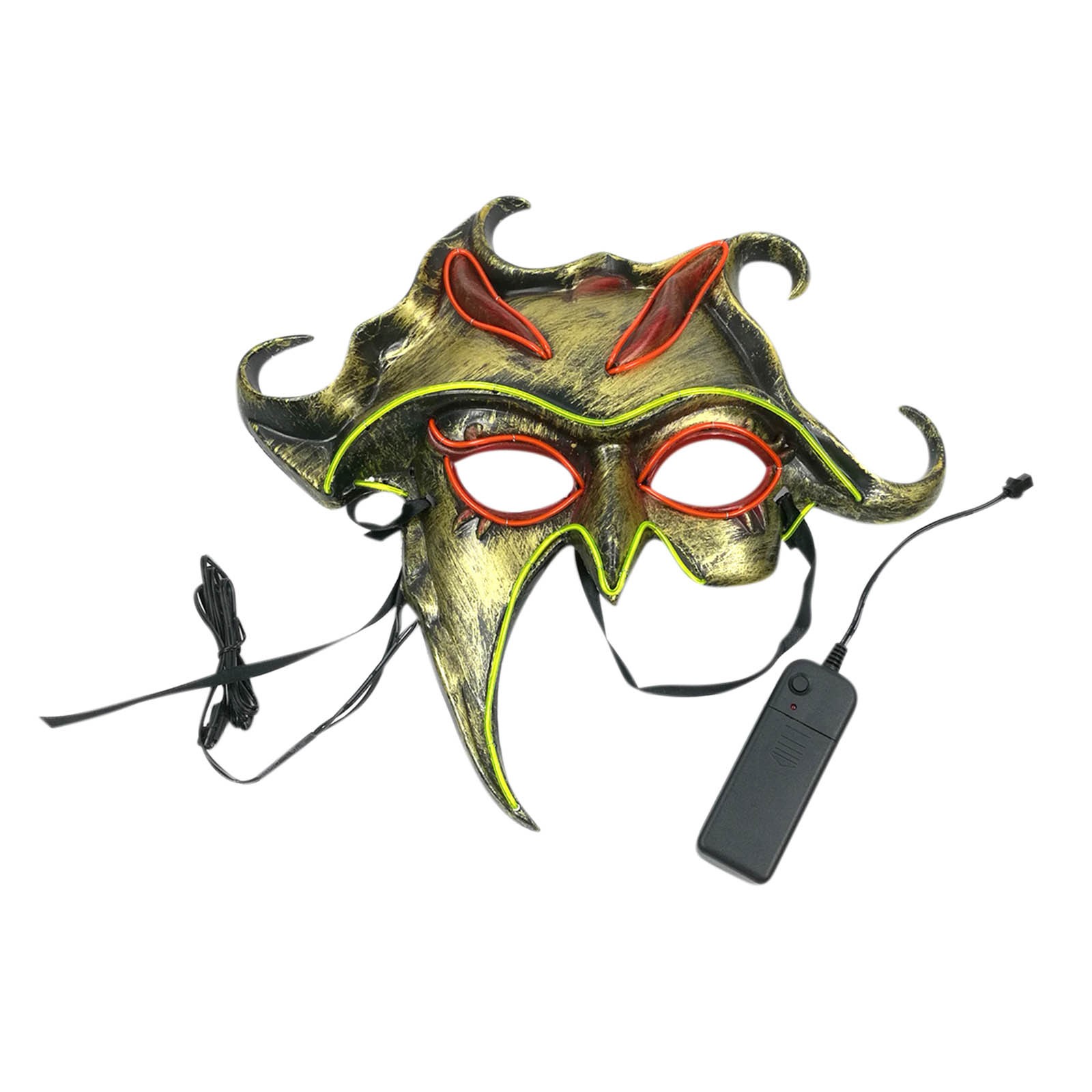 Tarmeek Fall Decor Halloween Decorations Indoor Outdoor Halloween Helios Mask LED Luminous Mask