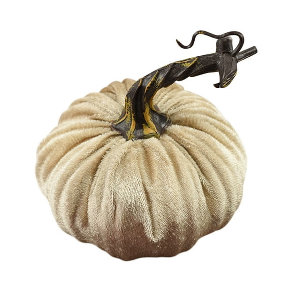 Chmadoxn Fall Decor Velvet Pumpkins Rustic Harvest Decoration, Soft Stuffed Artificial Pumpkins Home Decoration for Autumn Table Kitchen Centerpiece Fall Harvest Halloween Thanksgiving Decor