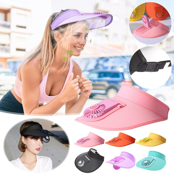 Tarmeek Fan Hat, USB Rechargeable Sun Hat, Large Brim 3-Speed Cooling Fan Hat Adjustable Head Circumference, Fishing Hiking Travel, Outdoor Sun Hats for Women Men Hat with Fan Built in