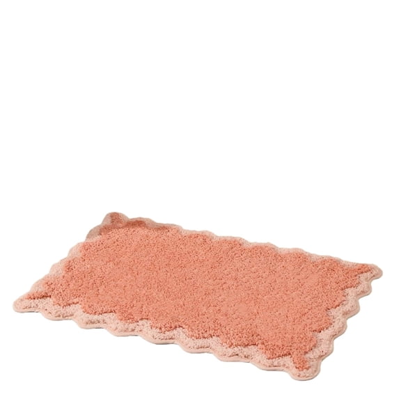 Tarmeek Faux Fur Bathroom Rug 20x32 Inch Soft Fluffy Shaggy Non-Slip Absorbent Washable Mat, Crystal Velvet Plush Carpet for Entryway Living Room Bedroom, Stain-Resistant Easy Care