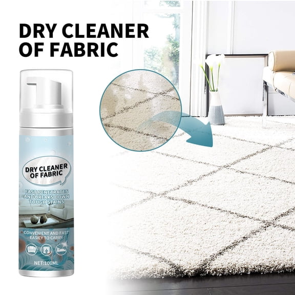 Tarmeek Foam Cleaner Spray Multi Surface Cleaner for Curtain Sofa Carpet Stain Removal No Rinse Color Safe 100ml, UV Resistant Curtain Cleaner, Weatherproof Fabric Care