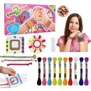 Chmadoxn Friendship Bracelet Making Kit Toys, Ages 7 8 9 10 11 12 Year Old Girls Gifts Ideas, Birthday Present for Teen Girl, Arts and Crafts String Maker Tool, Bracelet DIY, Kids Travel Activity Set
