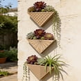 thumbnail image 1 of Tarmeek Geometric Wall Planter - Creative Triangular Plant Container for Indoor Outdoor Garden, Modern Decorative Material for Living Room Office Balcony, 1 of 7