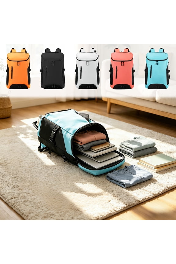 Gym Backpack with Shoe Compartment, Waterproof Gym Bag Sports Travel Bag for Men Women, Lightweight Fitness Backpack with Laptop Sleeve 15.6in Ventilated Shoe Pocket