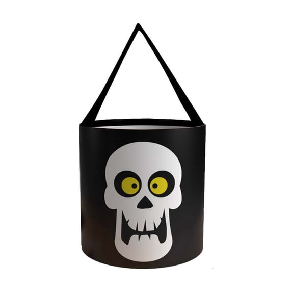 Tarmeek Halloween Candy Bags Trick or Treat Fabric Treat Bags, Reusable Durable Portable Candy Bags for Halloween Festive Party Favors