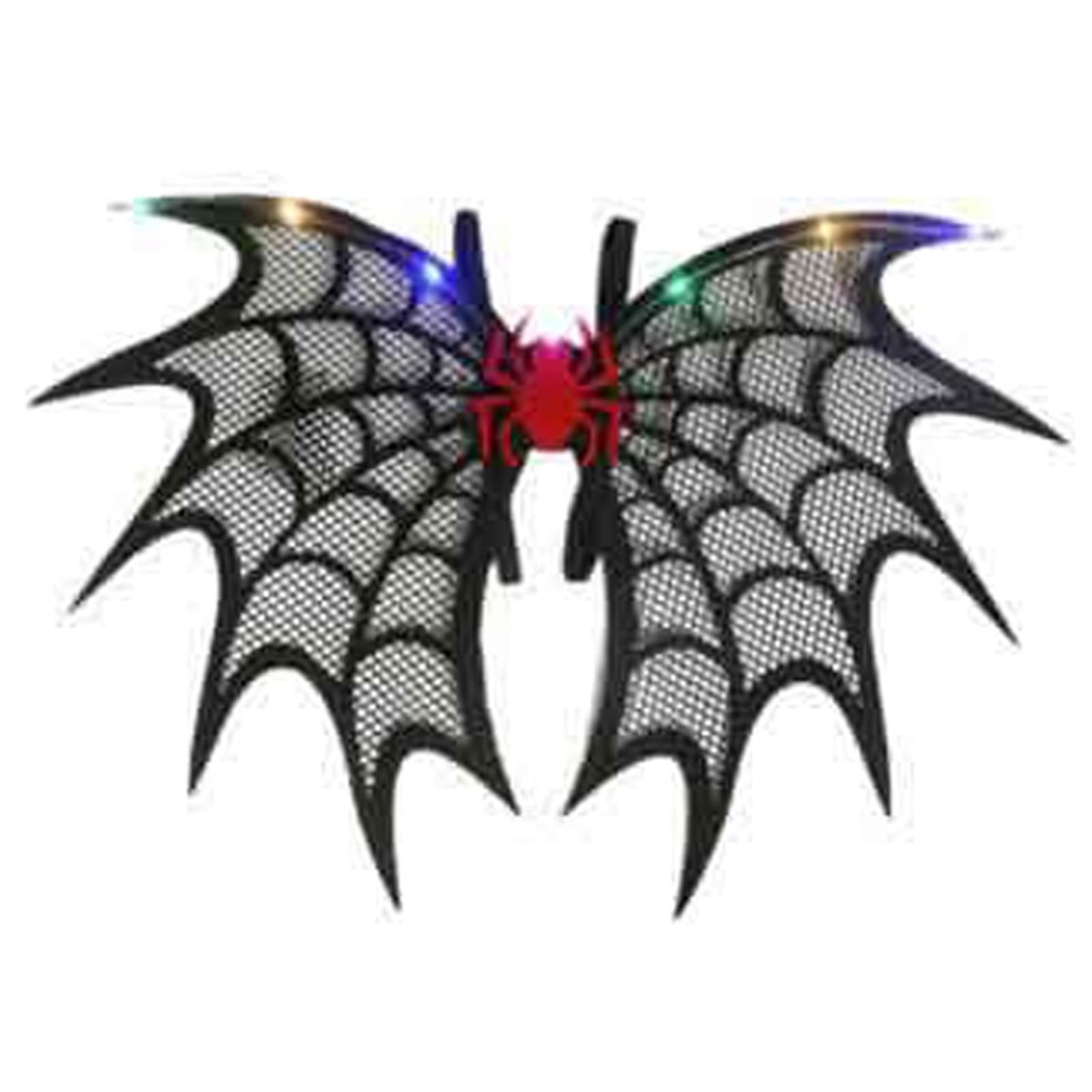 Tarmeek Halloween SPider Wing Halloween Black Bat Wings Costume,Orange