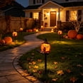 thumbnail image 1 of Tarmeek Halloween Solar Garden Lights Skull Pumpkin Stake Lights Solar Ground Stake Yard Decor Waterproof Pathway Lights for Patio Lawn Garden Light Auto On at Dusk Easy Install No Wiring, 1 of 6
