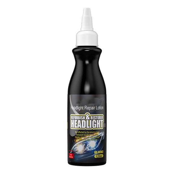 Tarmeek Headlight Restoration Liquid 120ml Scratch Remover Anti-Yellowing Polish Cleaner for Cloudy Oxidized Car Headlamp Clear Lens Easy DIY