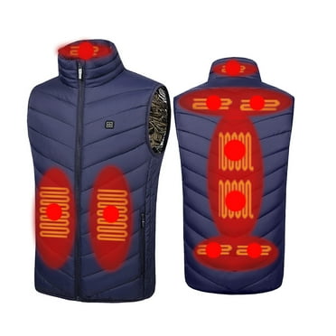 Tarmeek Heated Vest Men Women, 9 Heating Zones Electric Heating Jacket Rechargeable Winter Thermal Warm Vest USB Body Warmer For Fishing Hunting