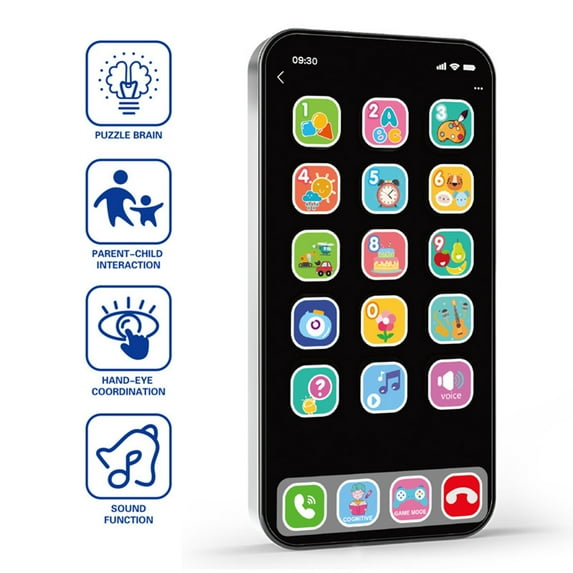 Tarmeek Kids Learning Phone Toys for Kids Age1+ Boys and Girls, Educational Electronic Interactive Toys, Christmas Birthday Gifts for Toddlers Age 1-3 Year Old