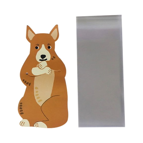 Chmadoxn Kitchen Gadgets 10 Pack Cartoon Animal Food Creative Card Baking Packaging Bags