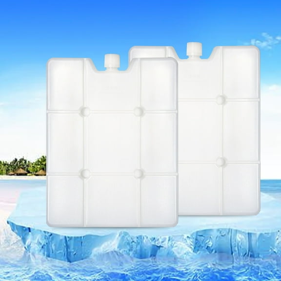 Tarmeek Kitchen Utensils & Gadgets 2Pcs Ice Pack For Lunch Box - Reusable, Long Lasting, Cold Freezer Packs For Coolers, Beach Bags, Large Lunch Bags & Tote-s To Keep Food Fresh