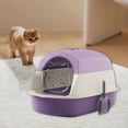 thumbnail image 1 of Tarmeek Large Enclosed Cat Litter Box with Lid, Odor Control & Anti-Splash Design, Includes Scoop for Easy Cleaning, Privacy Cat Toilet for Indoor Cats, 1 of 7