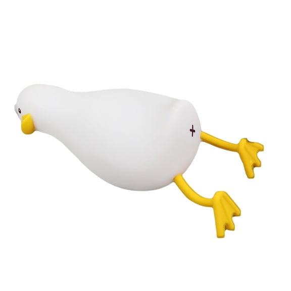 Tarmeek Lying Duck Pat Night Light, Soft Eye-Caring LED Lamp for Bedroom Bedside Tap Control Cute Gift