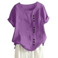 thumbnail image 1 of Tarmeek Mexican Embroidered Tops for Women Summer Short Sleeve Boho Shirts Peasant Blouses Loose Fitting Bohemian Hippie Tops, 1 of 6