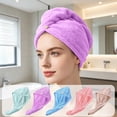 thumbnail image 1 of Tarmeek Microfiber Hair Drying Towel Wrap - Quick Dry Hair Cap, Absorbent Hair Towel Turban with Button Closure, Soft Lightweight Hair Wrap for Women Travel Gym, 1 of 7