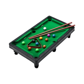 Chmadoxn Mini Table Billiards Game, Home and Office Desktop Billiards Game, Including Pool Table 11 Colorful Balls, 1 Cue Ball, 2 Billiard Sticks, 1 Chalk Triangle Cube