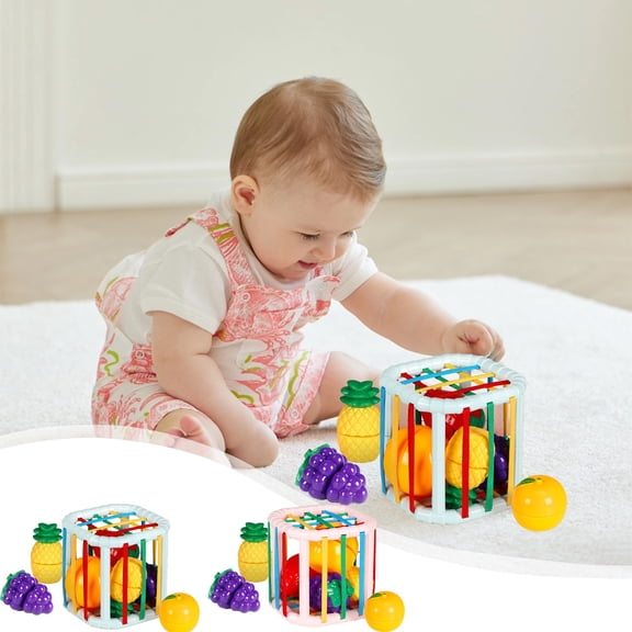 Tarmeek Montessori Toys for 1-3 Year Old Boys and Girls, Baby Sensory Shape Sorter Blocks Toys, Developmental Learning Toy Christmas Birthday Presents for Boys Girls Age 3-6 Years Old