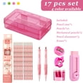 thumbnail image 1 of Tarmeek Pencil Case Large Capacity Plastic Pencil Boxes Hard Pencil Case Crayon Box with Snap-tight Lid Plastic Pencil Boxes Office Supply Boxes Gift Pink, 1 of 8