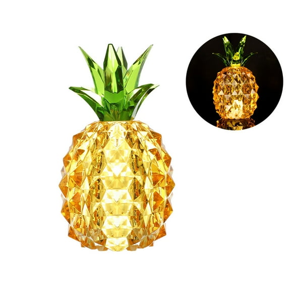 Tarmeek Pineapple Lamp Tabletop Decoration, Acrylic Xmas Centerpieces Light Up Decorative LED Lamp Nightlight Ornaments for Holiday Party Home Decor Christmas Decoration Indoor