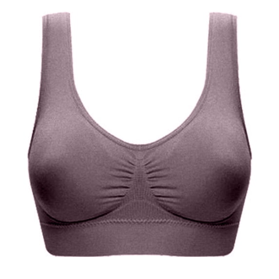 Tarmeek Plus Size Bras,Bras for Women no Underwire Women Plus Size Bras Padded Seamless Sleepwear Yoga Bra Wireless Underwear Wire-Free Bra Breastfeeding Bralette