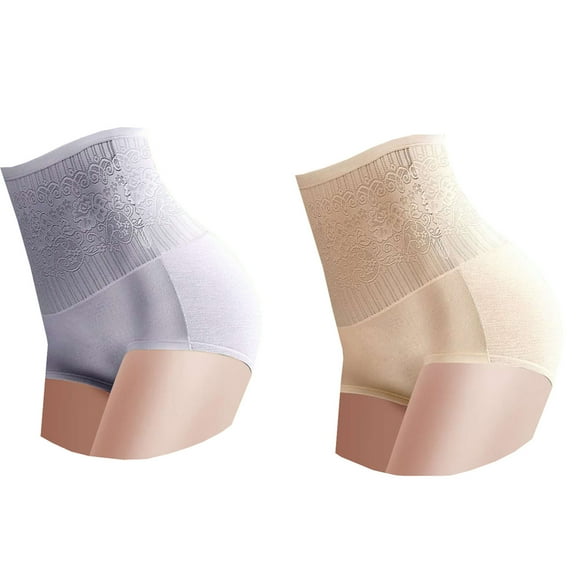 Tarmeek Shapewear for Women Tummy Control 2PCS Seamless High Waisted Waist Trainer Briefs Slimming Butt Lifter Panties Girdle Underwear