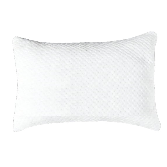 Tarmeek Shredded Memory Foam Pillow White, Soft and Supportive Bed Pillow with Adjustable Loft, Cooling Bamboo Cover for Side Back Stomach Sleepers, Allergy Friendly